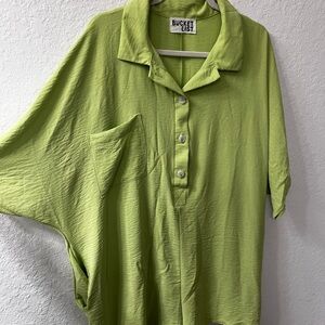 Bucket List Lime Green Romper